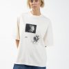 Dark Lily Oversized Tee - Heritage White