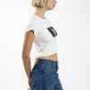 Dark Lily Mini Tee - Heritage White - Image 4
